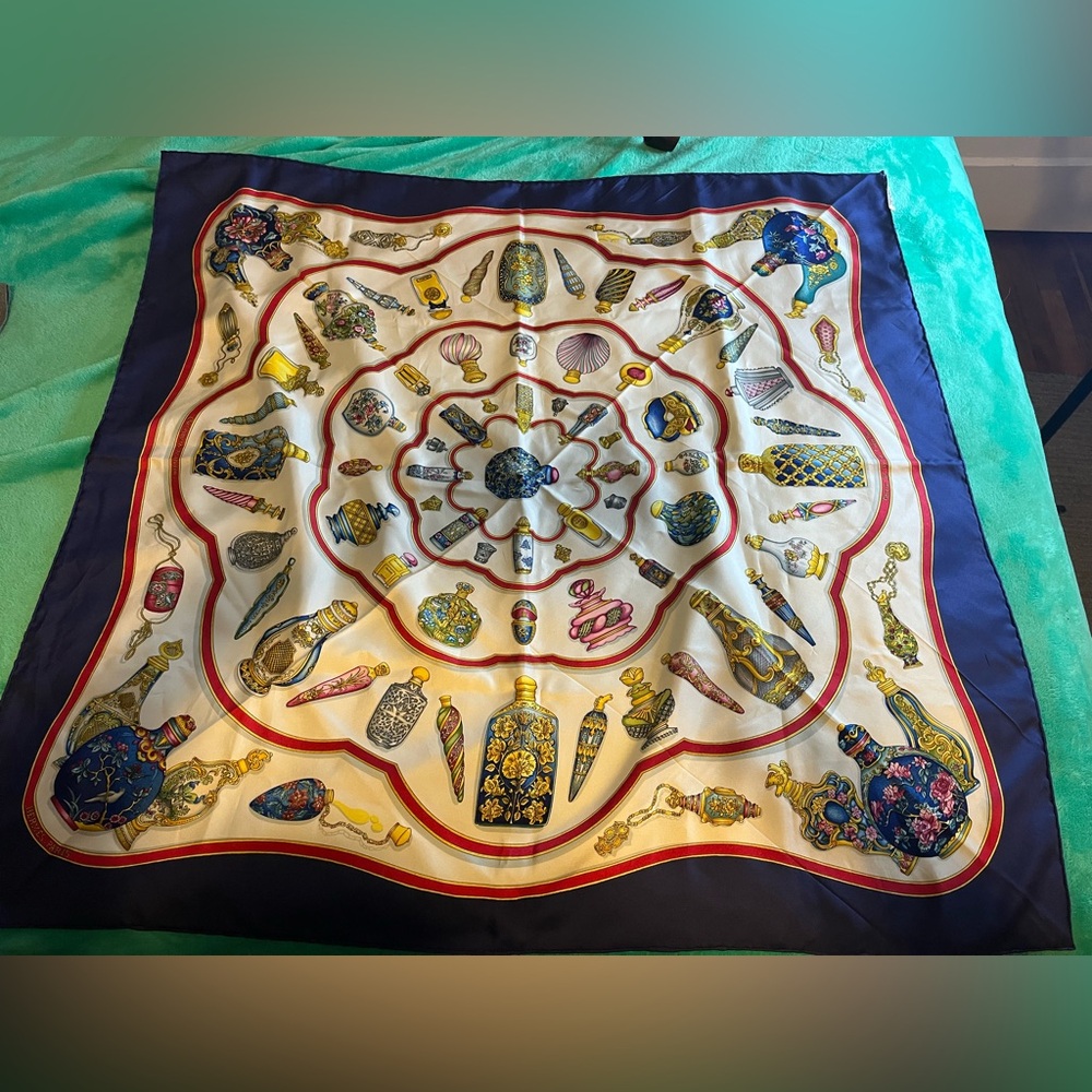 Hermes Multicolor Silk Scarf